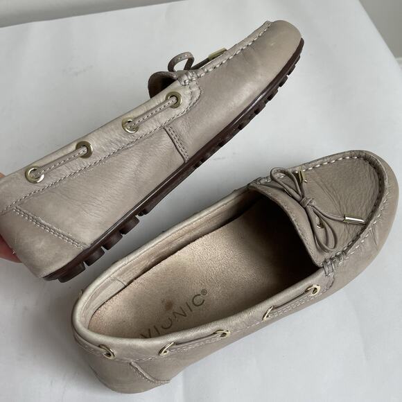 Vionic Virginia Driving Moc Leather Shoes Flats Loafers Women's Size 6 Gray0 - Picture 7 of 14